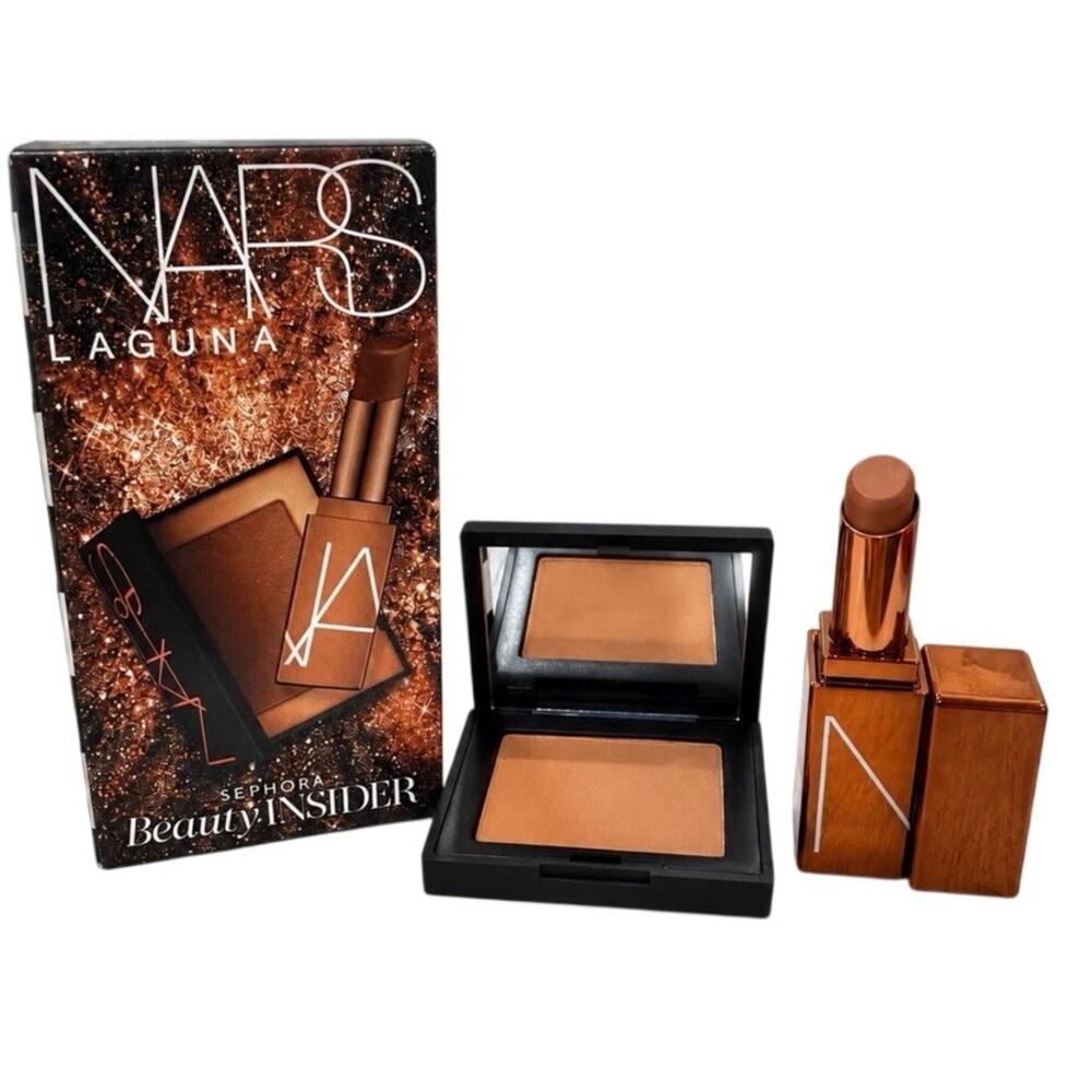 NARS Laguna Bronzing Powder & After Glow Lip Balm Birthday Set ~ Travel Mini
